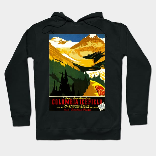 Vintage Travel - Columbia Icefield Hoodie by Culturio